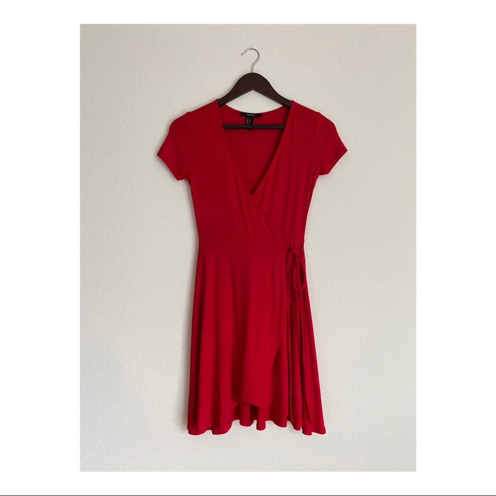 Sexy red mini dress